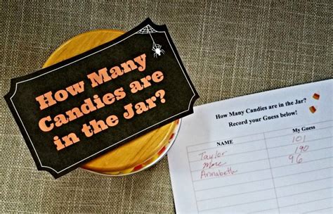 Guess How Many Candy Corn In The Jar Free Printable Printable