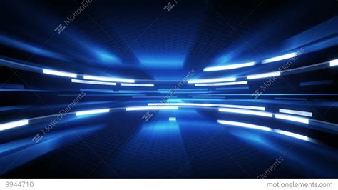 Shining Blue Glow Loopable Technology Background 4k