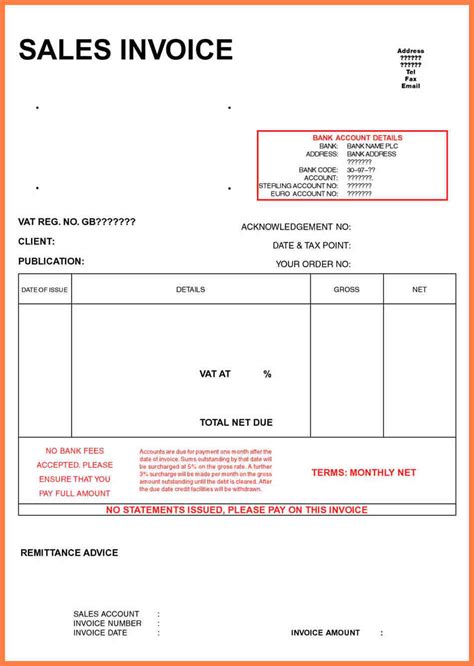 Date (the date must be within the last 6 months). 3+ ltd company invoice template | Company Letterhead