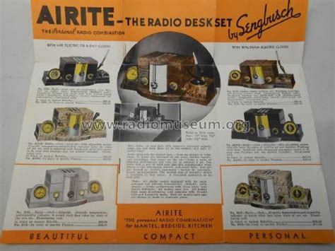 3010 Radio Airite Sengbusch Self Closing Inkstand Co Build 1938