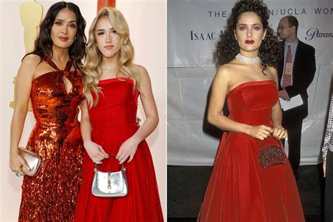 Salma Hayeks Daughter Wears Moms Vintage Dress To 2023 Oscars