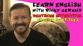 Learn English with Ricky Gervais, german subtitles! - YouTube