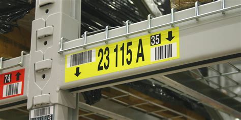 Warehouse Pallet Rack Location Labels Asg Services