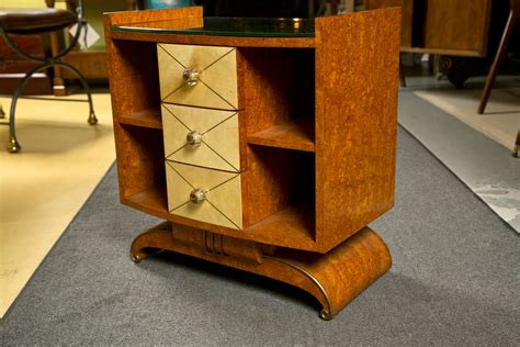 Pair Of Art Deco Style Bedside Tables At 1stdibs