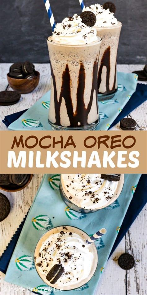 Mocha Oreo Milkshakes Oreo Milkshake Oreo Milkshake Recipe Dessert