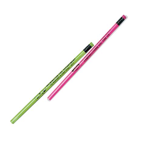 Neon Pencils Custom Imprinted Pencils