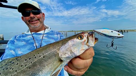 Blast On The Beach Speckled Trout Arrive Youtube