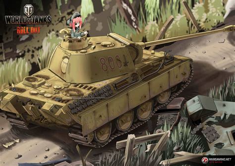 Panzerkampfwagen v panther, official designation: The Final Batch of Awesome WoT Anime Wallpapers - The Armored Patrol