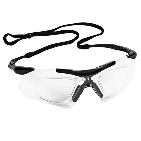 Kleenguard™ V60 Nemesis Safety Glasses With Rx Inserts 38503 Clear Anti Fog Lenses With Black