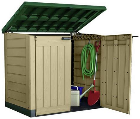 Keter Store It Out Max Outdoor Plastic Garden Storage Shed Beige