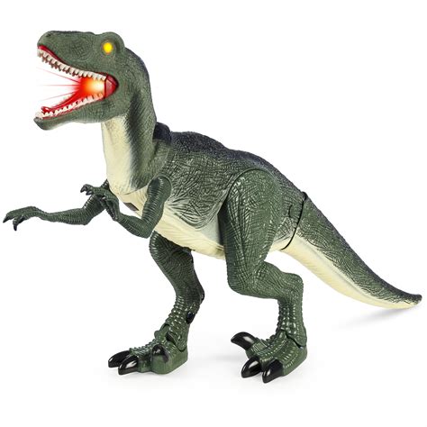 Best Choice Products Velociraptor 21in Large Walking Toy Dinosaur W