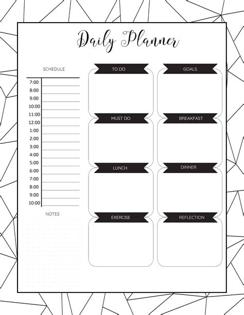 Blank Daily Planner Free Printable Templates Hot Sex Picture