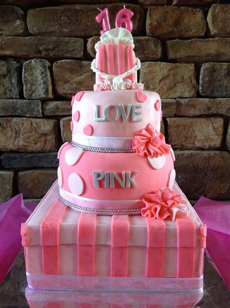 A Pink Sweet 16 Victoria Secret S Birthday Cake For My Very Loved Niece Cake Special Event