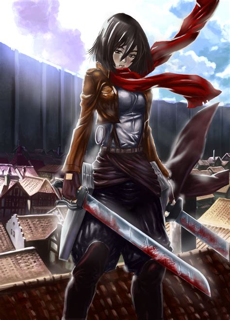Fan Art Mikasa Shingeki No Kyojin Attack On Titan By Mokdad Amirouche Attack On Titan