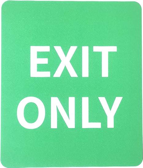 Exit Only For One Way Operating System Social Distancing Sign Notice