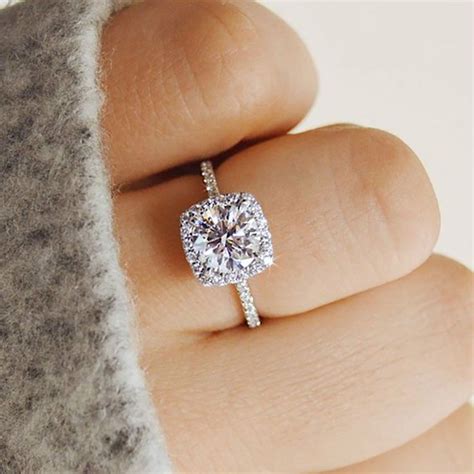 Vienkim Fashion Wedding Rings For Women Square Unique Cz Aaa Zircon