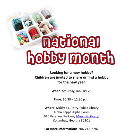 National Hobby Month Your Library