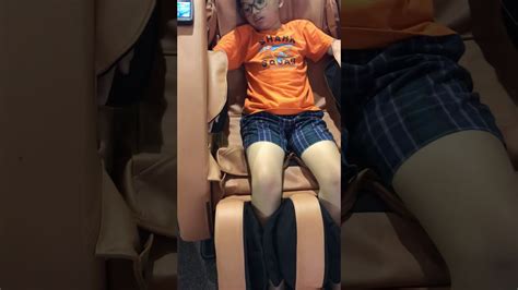 My Kids Tried The Massaging Chair Youtube