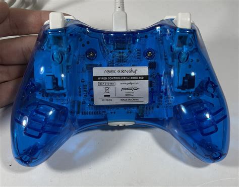 Xbox 360 Rock Candy 037 010 Gamepad Controller Transparent Blue