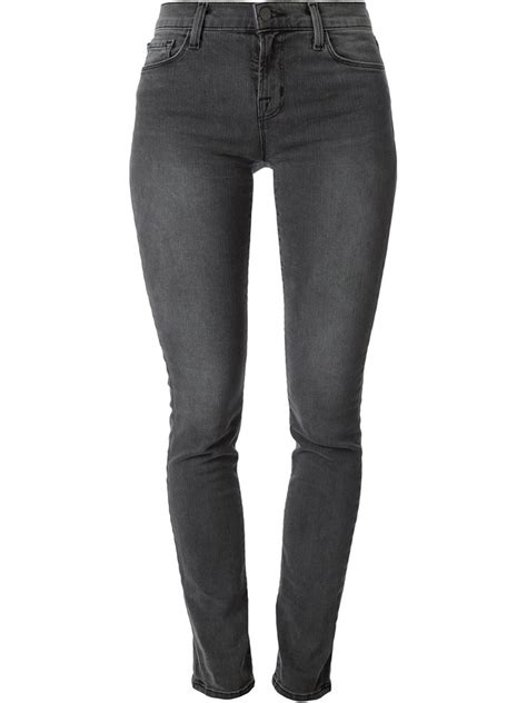 J Brand Skinny Jeans In Grey Gray Lyst