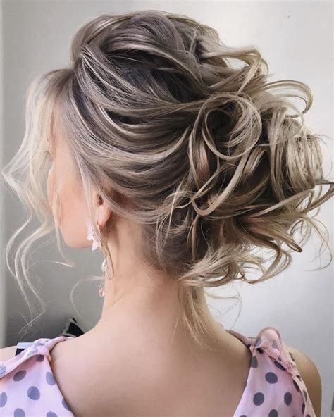 20 Messy Chignon Bun Wedding Updo Hairstyles Roses And Rings