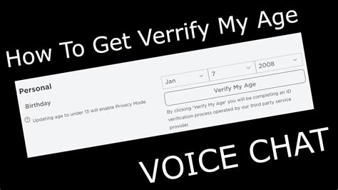 How To Verify Age In Roblox For Get Voice Chat Youtube