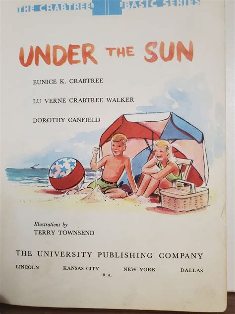 Under The Sun Reading Book Vintage Textbook Vintage School Etsy