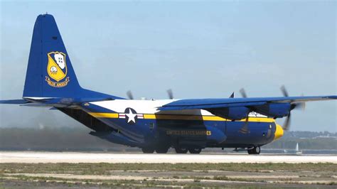 Blue Angels C 130 Fat Albert Diving Landing Quonset Air Show 2014