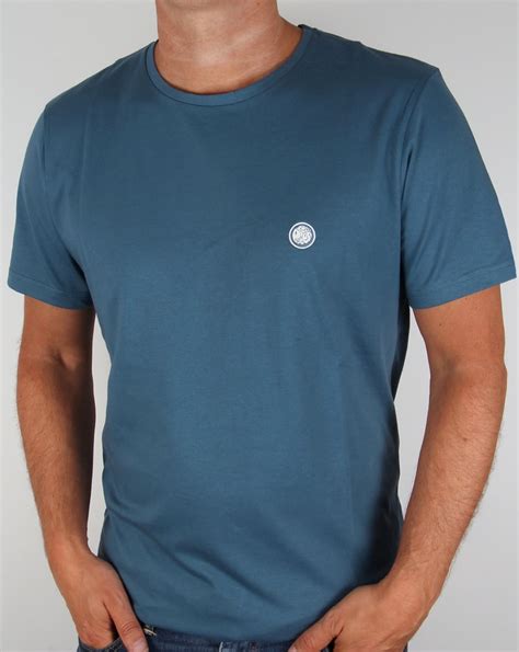 Pretty Green Crew Neck Tee Teal Bluet Shirtround Neckmens