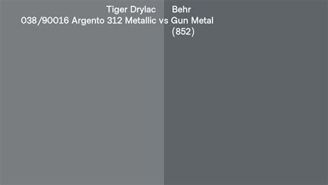 Tiger Drylac 038 90016 Argento 312 Metallic Vs Behr Gun Metal 852