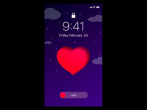 Valentines Day Lock Screen By Liz Young On Dribbble