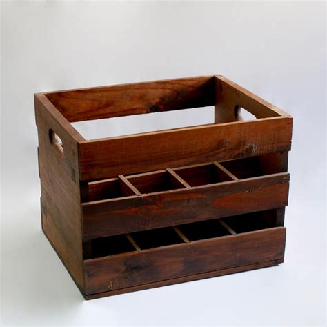 Bottle Crate Dark Wood Best Events Dine Décor And Tent Solutions