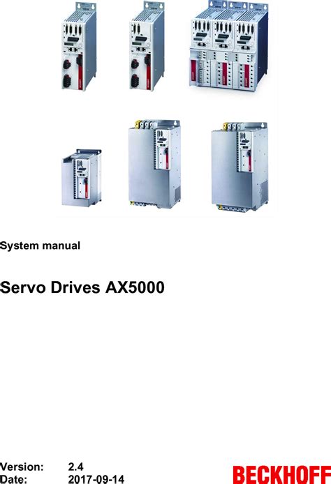 System Manual Servo Drives Ax5000 Ftpmotionax5000