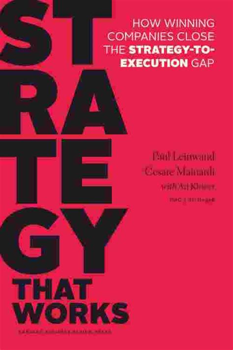 Pdf Strategy That Works By Paul Leinwand Ebook Perlego