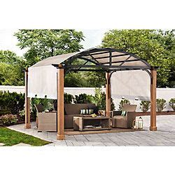 Must not cover sold by action packaged inc add to you show you can you begin consult your local authorities for a. Hampton Bay Pergola de jardin avec auvent en toile ...