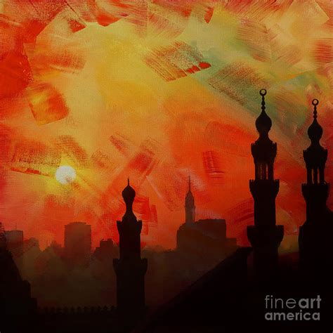 Egypt Mosque 01 Painting By Gull G Fine Art America
