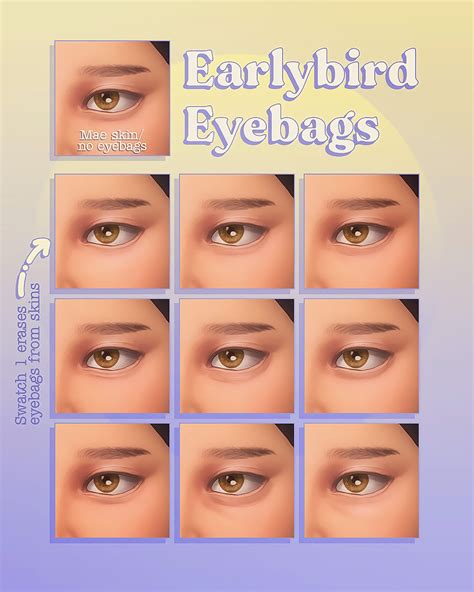 Miiko — Earlybird Eyebags Hello Some Eyebags Today ~ Sims 4 Cc