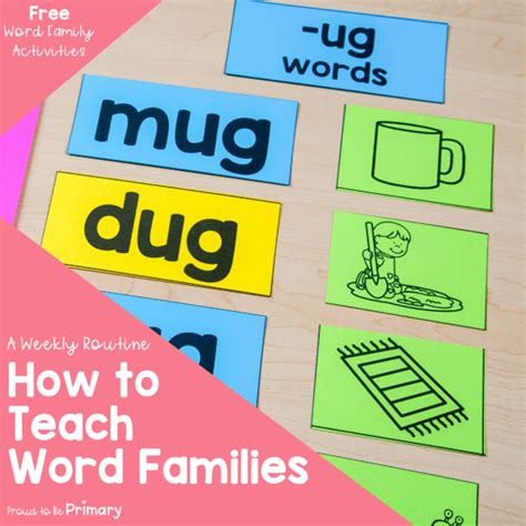 How To Teach Phonics Word Families A Simple Weekly Routine Proud To