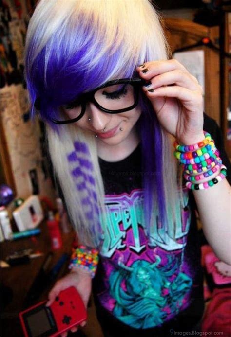 Emo Girl Cute Glasses Bracelets Piercing