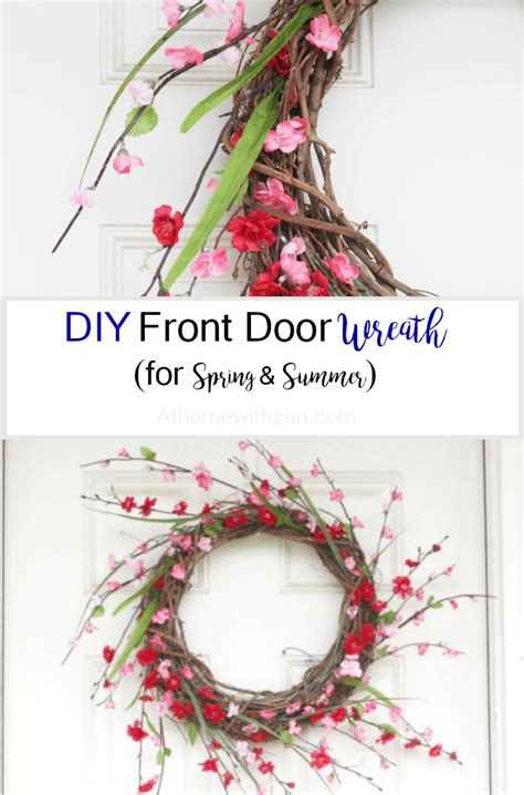 Diy Front Door Wreath In 3 Quick Steps And 10 Minutes