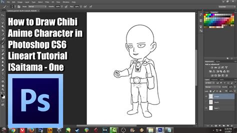 In photoshop, there's no right once you've learned how to draw straight lines in photoshop, you can start playing around with some advanced line options to create dotted or. How to Draw Chibi Anime Character in Photoshop CS6 Lineart ...
