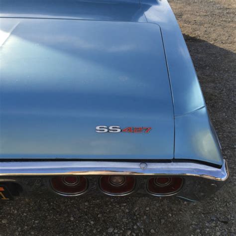 1968 Blue Custom Coupe Impala Ss 427 For Sale In Hilmar California