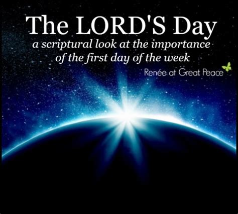 The Lords Day Great Peace Living