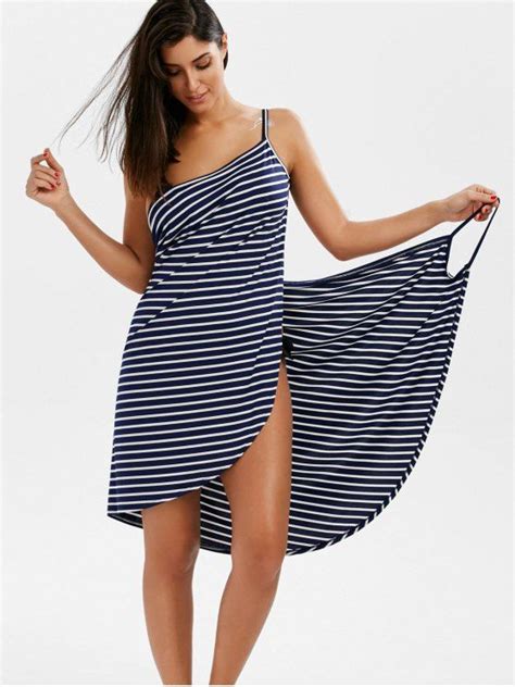 Ad Striped Open Back Cover Ups Dress Stripe Cover Up Type Dress