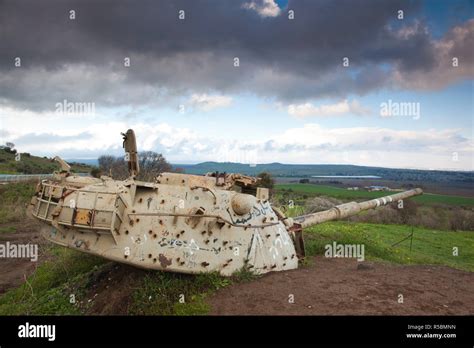 Israel Golan Heights Mitzpe Quneitra Turret Of Israeli Tank Points