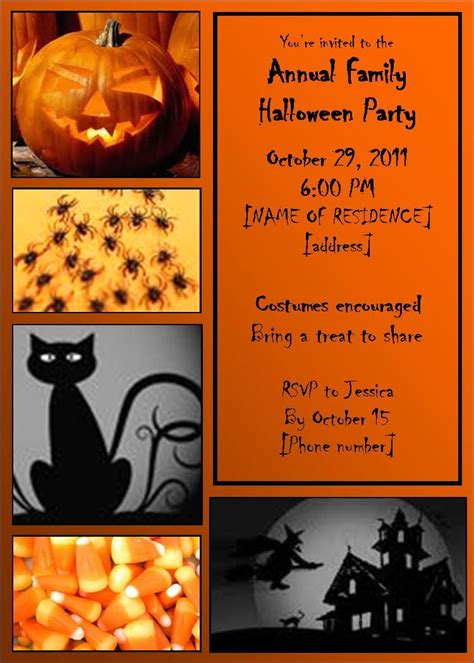 Halloween Invitation Templates Free Customizable Halloween Invitation