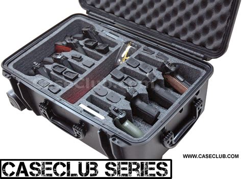 Case Club 8 Pistol Waterproof Case With Silica Gel And Heavy Duty Foam