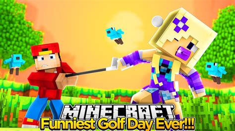 Minecraft Adventure Little Ropo Hits Baby Angel With A Golf Ball