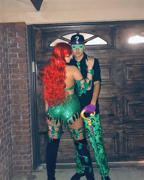 Poison Ivy And The Riddler Sexy Couple Halloween Costumes Couples