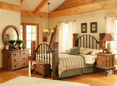 See more ideas about country bedroom, kid beds, bunk bed with trundle. Rustic Log Bedroom Furniture Log Furniture Bed Reclaimed ...